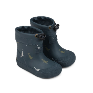 Bundgaard Malik 9411 Navy Dino zateplené barefoot holínky